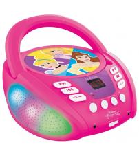 Lexibook RCD109DP Disney Princess Boombox CD Player with Bluetooth