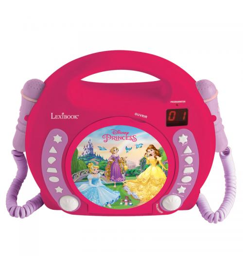 Lexibook RCDK100DP Disney Princess CD Player with Microphones