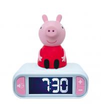 Lexibook RL800PP 3D Peppa Pig Childrens Clock with Night Light