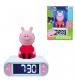 Lexibook RL800PP 3D Peppa Pig Childrens Clock with Night Light