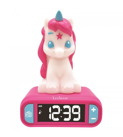 Lexibook RL800UNI Unicorn Childrens Clock with Night Light