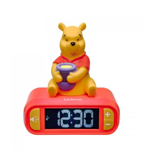 Lexibook RL800WTP 3D Winnie The Pooh Childrens Clock with Night Light