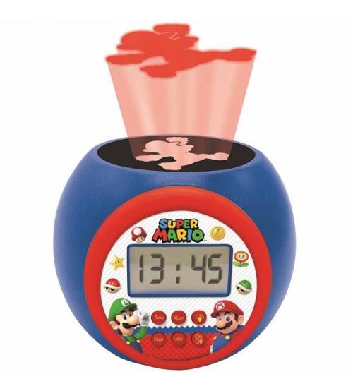 Lexibook RL977NI Super Mario Childrens Projector Clock with Timer