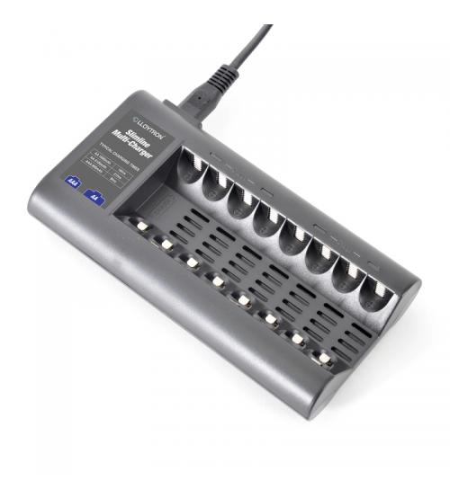 Lloytron B1507 Slimline Multicharger for 8 x AA/AAA