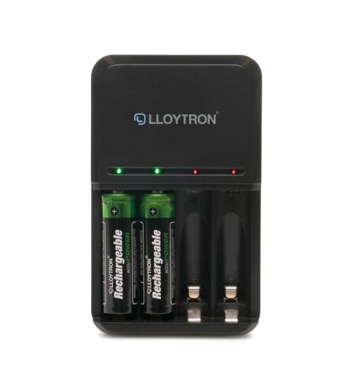 Lloytron B1508 Ultra Fast AA/AAA Battery Charger For NiMH Batteries