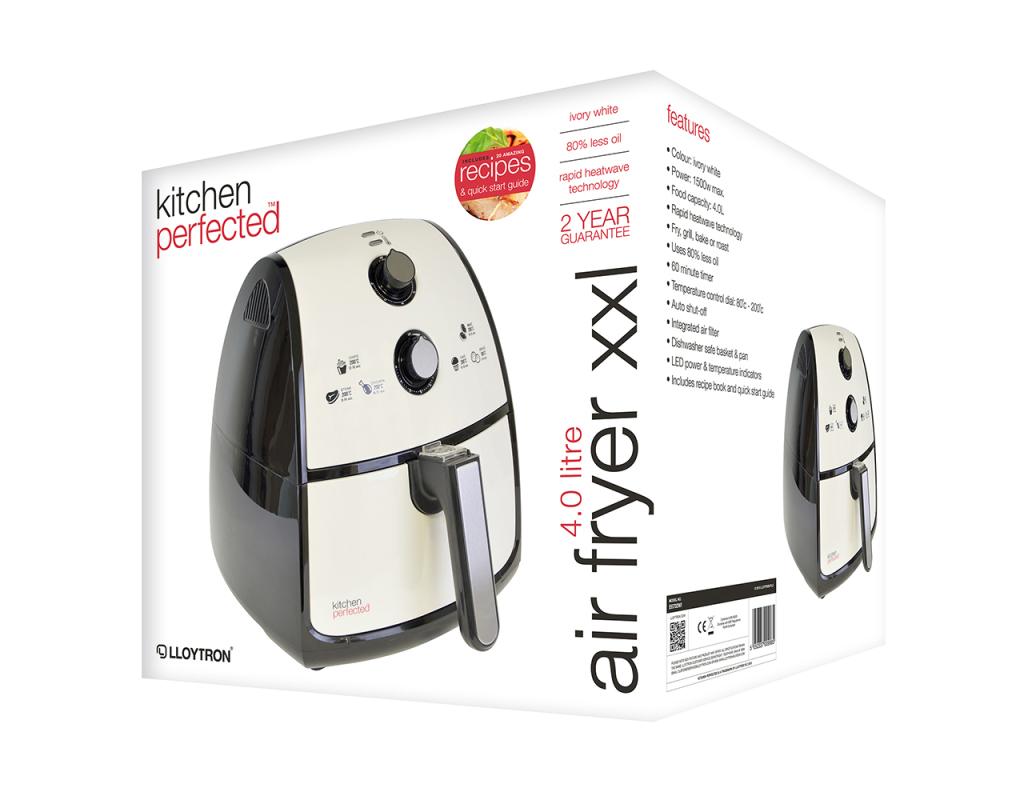 Lloytron E6702WI Kitchen Perfected 4.0Ltr Air Fryer White