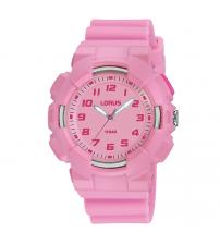 Lorus R2353NX9 Youth Pink Silicone Strap Watch with Backlight