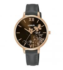 Lorus RG202TX9 Ladies Leather Strap Watch with Dark Brown Dial
