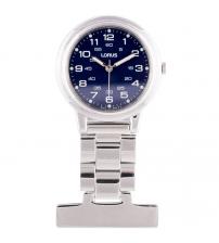 Lorus RG251DX9 Nurses Fob Watch - Silver with Blue Dial
