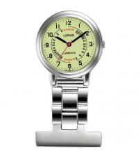 Lorus RG253CX9 Nurses Fob Watch - Silver with Yellow Dial