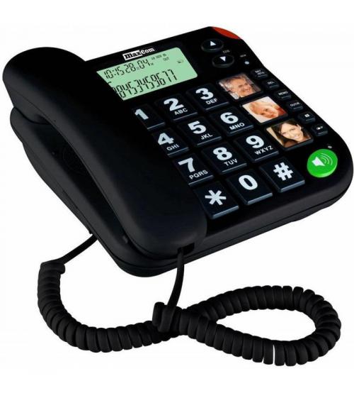 Maxcom KXT480B Phone with Call LED Indicator & Call Log