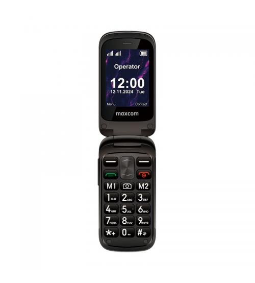 Maxcom MM834L 4G VoLTE Comfort Flip Phone - Black
