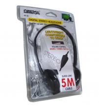 Omega 10030 HP-30 TV's Hi-Fi & DVD Player Stereo Headphone