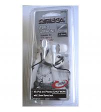 Omega 10062 HP-62 2.5mm Jack In Ear Stereo Earphone for Mp4 Players