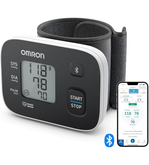 Omron HEM-6161T-E RS3 Intelli IT Wrist Blood Pressure Monitor