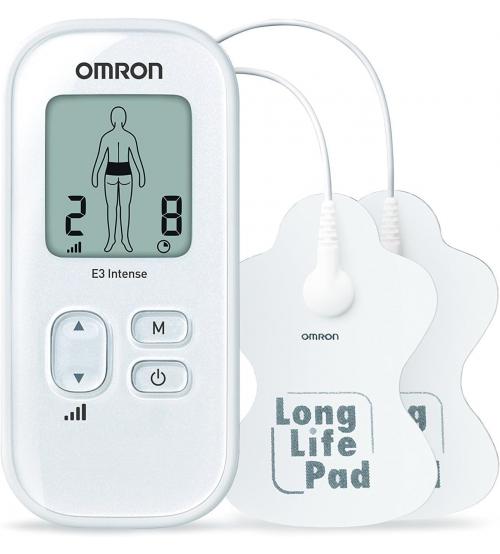 Omron HV-F021-E4W TENS Electronic Pain Reliever - Silver
