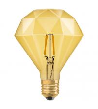 Osram LV091955 1906 LED 40W E27 Vintage Filament Gold Glass Diamond ES Bulb