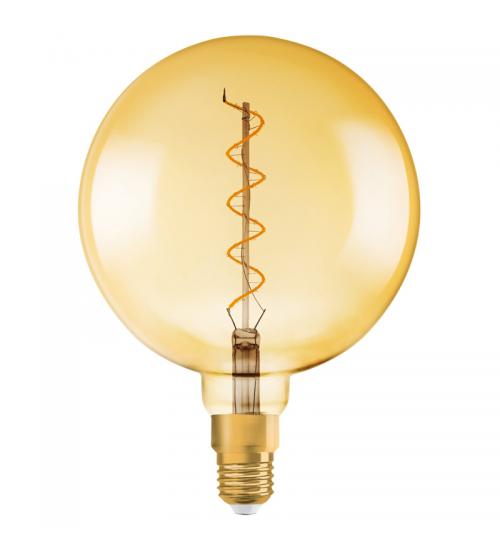Osram LV269729 1906 LED 28W E27 Vintage Spiral Filament Gold Glass Dimmable ES Bulb