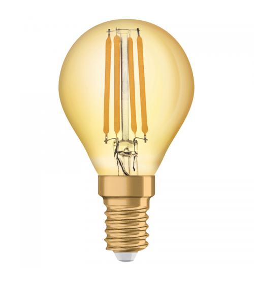 Osram LV293496 1906 LED 35W E14 Vintage Filament Gold Glass Mini Globe SES Bulb