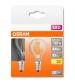 Osram LV434288 LED 40W E14 Filament Clear Glass Mini Globe SES Bulb - Twin Pack