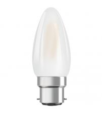 Osram LV654358 LED Frosted Filament 40W Candle BC (B22d) 3 PACK