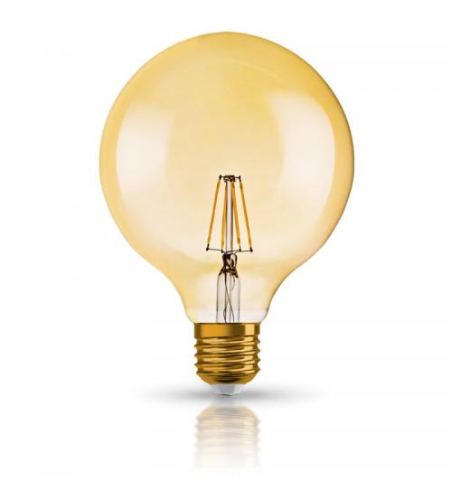 Osram LV808980 1906 LED 23W E27 Vintage Filament Gold Glass Globe ES Bulb