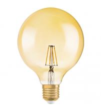 Osram LV808997 1906 LED 51W Vintage Filament Gold Glass Globe Dimmable ES Bulb