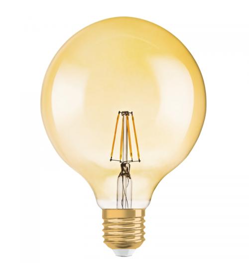 Osram LV962071 1906 LED 37W E27 Vintage Filament Gold Glass Globe ES Bulb