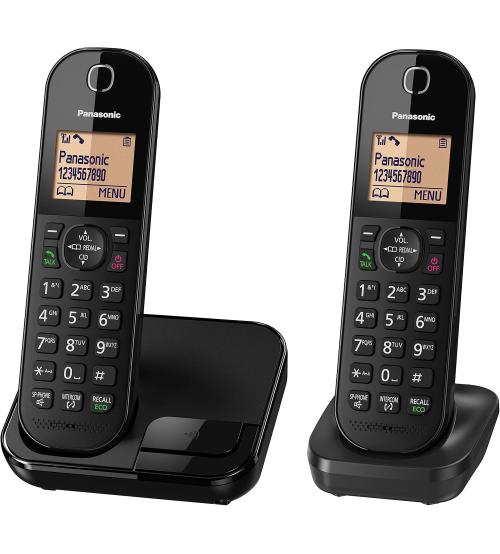 Panasonic KX-TGC412EB Digital Cordless Phone with Nuisance Calls Block - Pack of 2