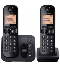 Panasonic KXTGC222EB Digital Cordless Answer Phone with Nuisance Calls Block Twin - Black