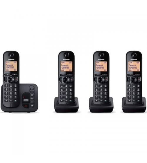 Panasonic KXTGC224EB Digital Cordless Answer Phone with Nuisance Calls Block - Quad