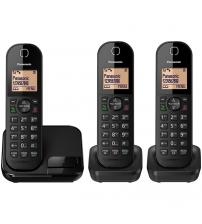 Panasonic KXTGC413EB Digital Cordless Telephone with Nuisance Call Block - Triple