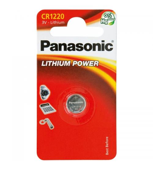 Panasonic CR1220-C1 3V Lithium Coin Cells Carded 1
