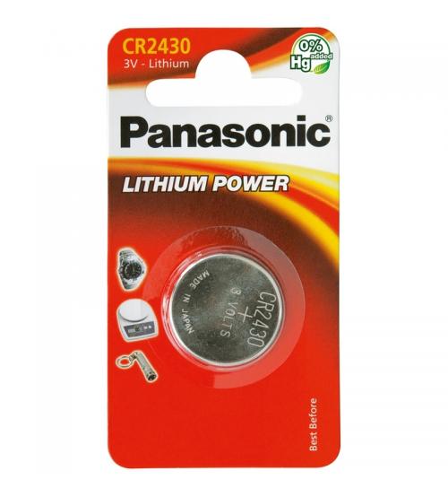Panasonic CR2430-C1 3V Lithium Coin Cells Carded 1