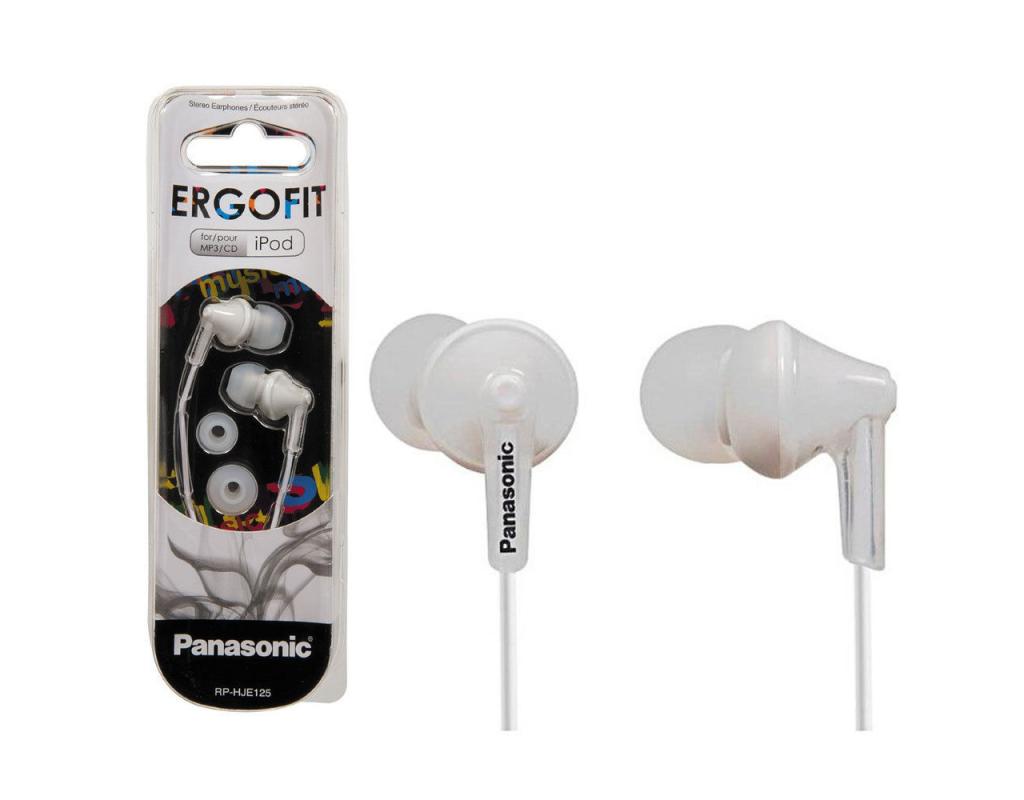 Panasonic RP-HJE125E-W In Ear Headphones - White