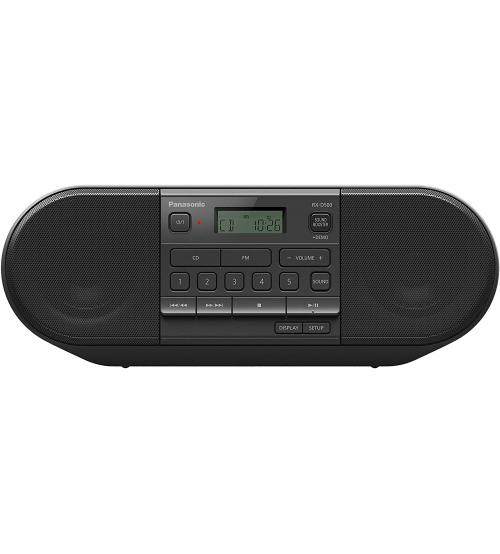 Panasonic RX-D500EB-K 20W Portable Compact Disc Player CD FM Radio