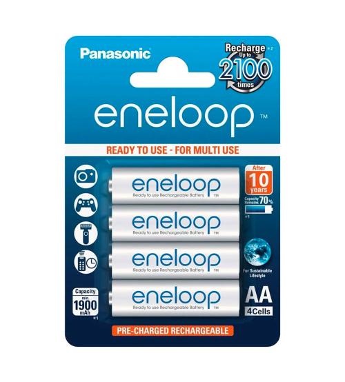 Panasonic Eneloop S14224 1900mAh AA Rechargeable Batteries - Slider of 4