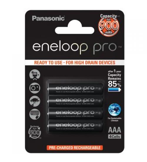 Panasonic Eneloop Pro S8009 900mAh AAA Rechargeable Batteries Carded 4