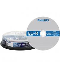 Philips PHIBD-R25GB10CB Blu-Ray Recordable 25GB 6x (Spindle of 10)