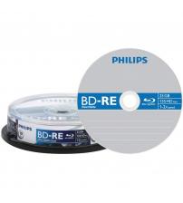 Philips PHIBD-RE25GB10CB Blu-Ray ReWritable 25GB 2x (Spindle of 10)