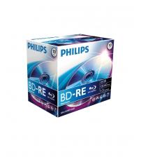 Philips PHIBD-RE25GB10JC Blu-Ray ReWritable 25GB 2x (Jewel Case Pack of 10)