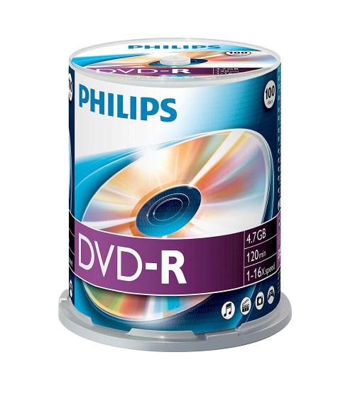 Philips PHIDVD-R100CB DVD-R 4.7GB 16x (Spindle of 100)
