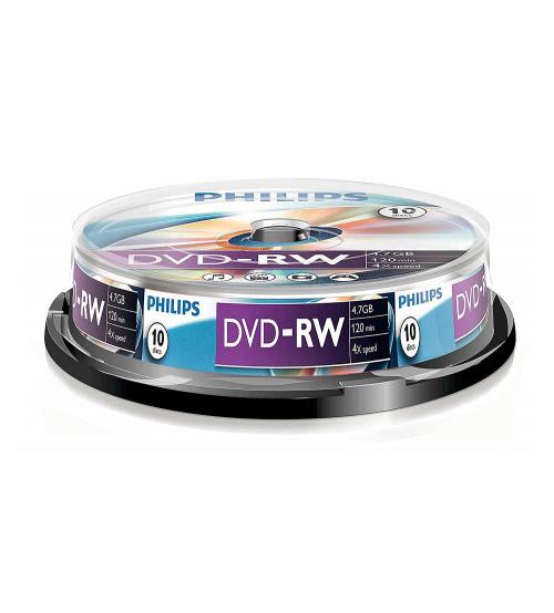Philips PHIDVD-RW10CB DVD-RW 4.7GB 4x (Spindle of 10)