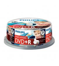 Philips PHIDVDPR25CBPRINT DVD+R 4.7GB 16x (Spindle of 25)