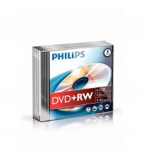 Philips PHIDVDPRW5SC DVD+RW 4.7GB 4x (Slim Case Pack of 5)