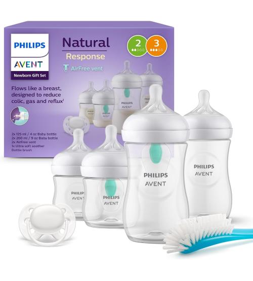 Philips Avent SCD657-11 New Born Natural Baby Feeding Starter Set