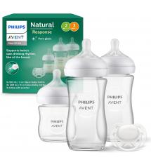 Philips Avent SCD878-11 Natural Response Glass Newborn Baby Bottle