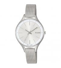 Pulsar PH8277X1 Ladies Stainless Steel Mesh Bracelet With Silver Dial 50M Watch