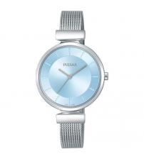 Pulsar PH8411X1 Ladies Stainless Steel Mesh Bracelet With Blue Dial 50M Watch
