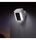 Ring Spotlight Cam Wired 1080 HD Indoor/Outdoor Rectangle Security Camera - White